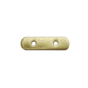 Bronze Plate Bar Spacer - Double Strand 3mm x 11mm Pkg/2