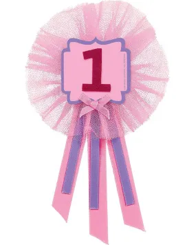 1st Birthday Pink Award Ribbon