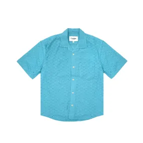 Corridor Mens Floral Eyelet SS Camp Shirt