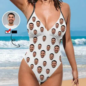 Custom Boyfriend Face All Women's One Piece Swimsuit