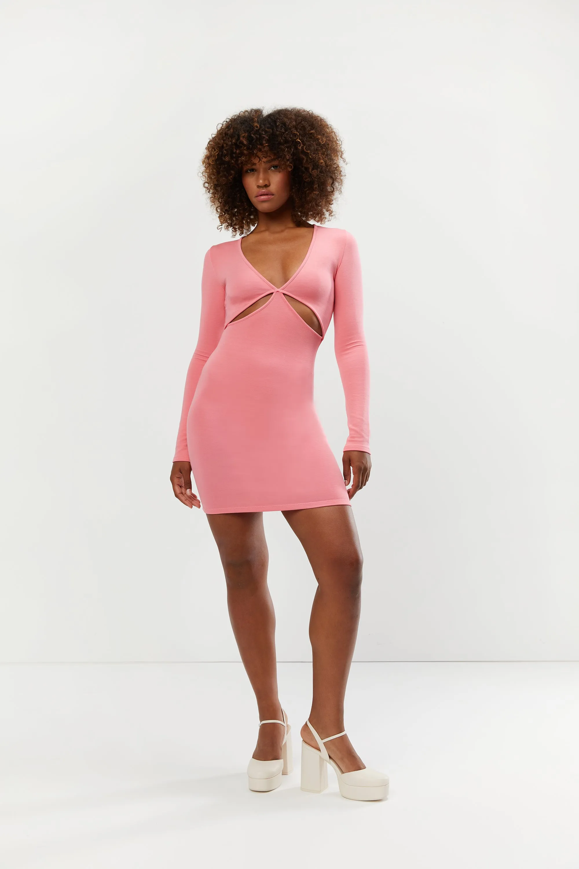 CUT-OUT MINI DRESS