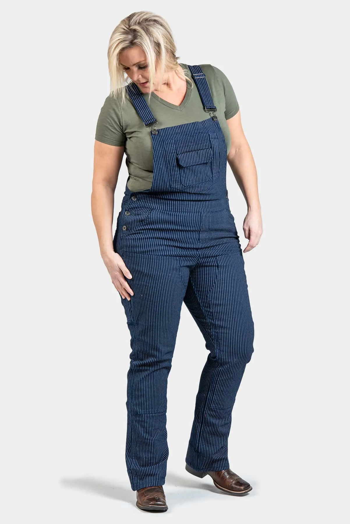 Freshley Overalls in Wabash Stripe