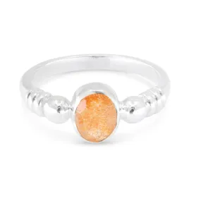 Harper Sunstone Silver Ring