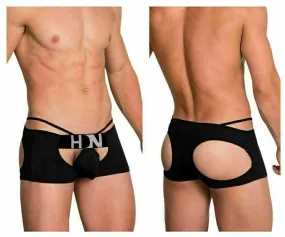 Hidden Boxer Lingerie Open Butt Boxers Trunk Black 957 4