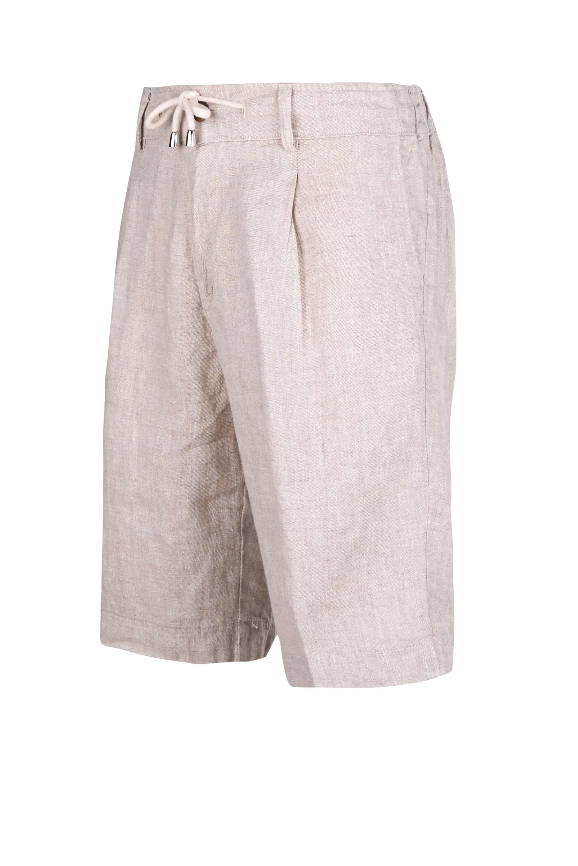 Linen Pleated Shorts