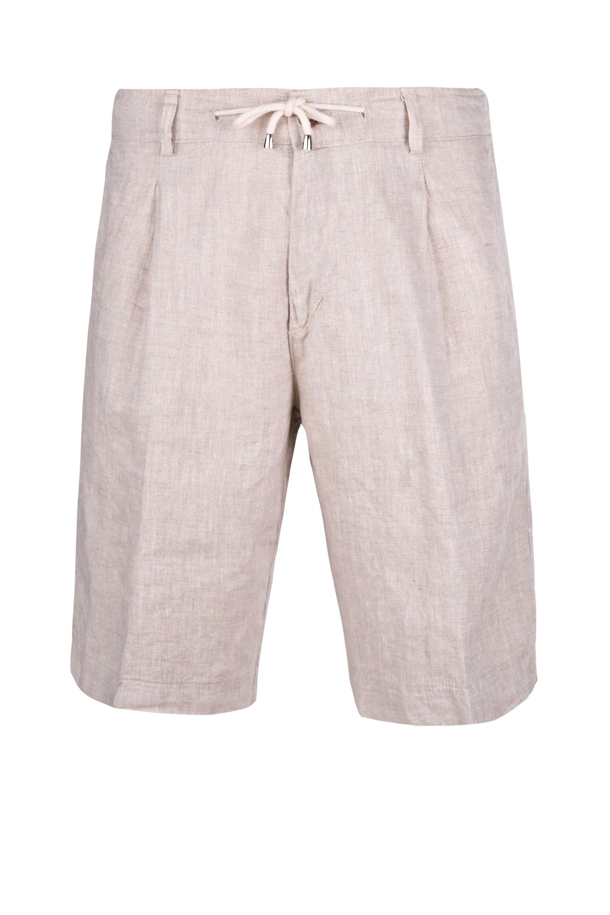 Linen Pleated Shorts