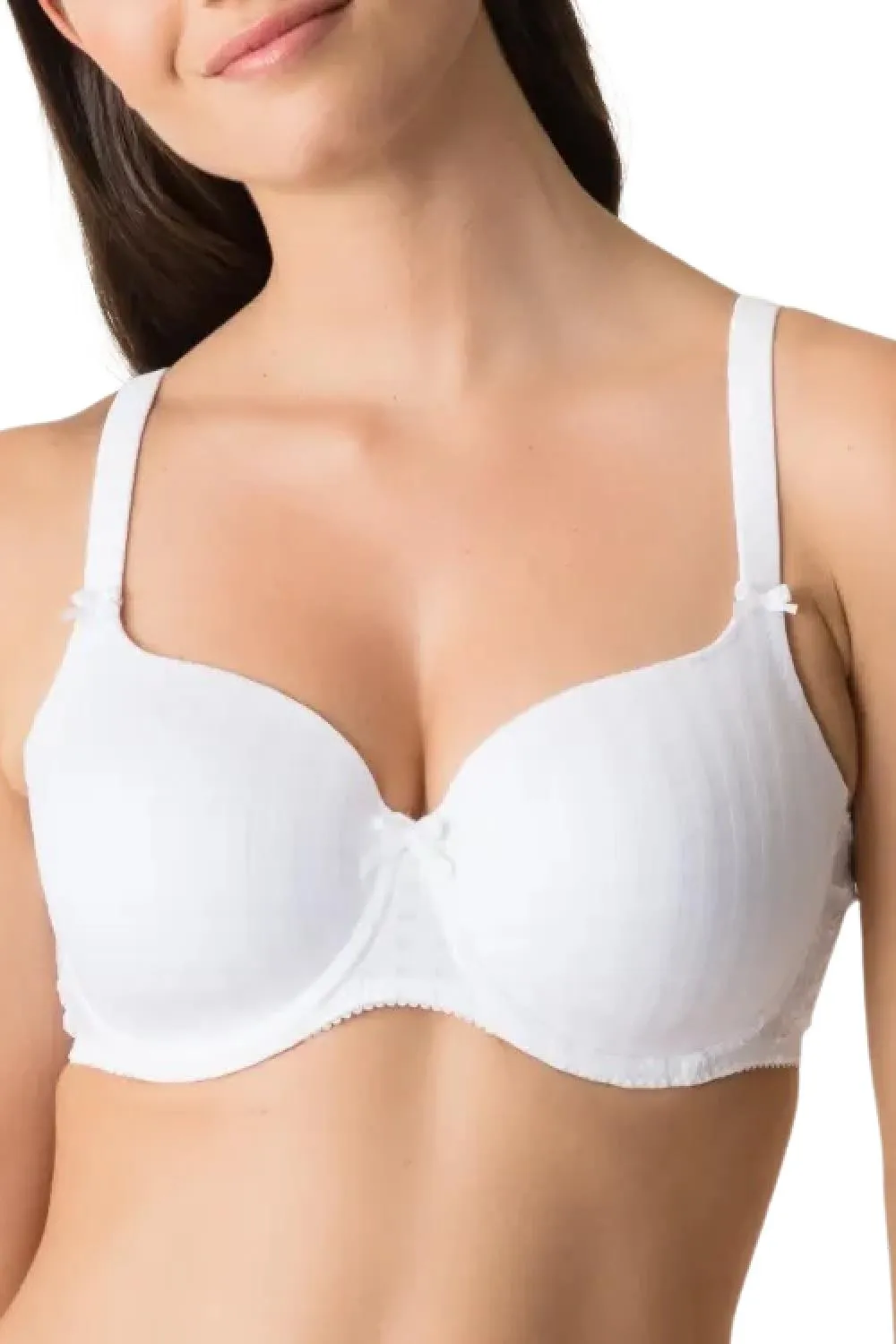 Madison Padded Heart Shaped Bra (Cup C-D), White (0262120)