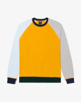 Mixed Up Raglan Crewneck