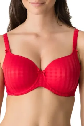 Prima Donna Madison Padded Heart Shaped Bra (Cup E-G), Scarlet (0262121)