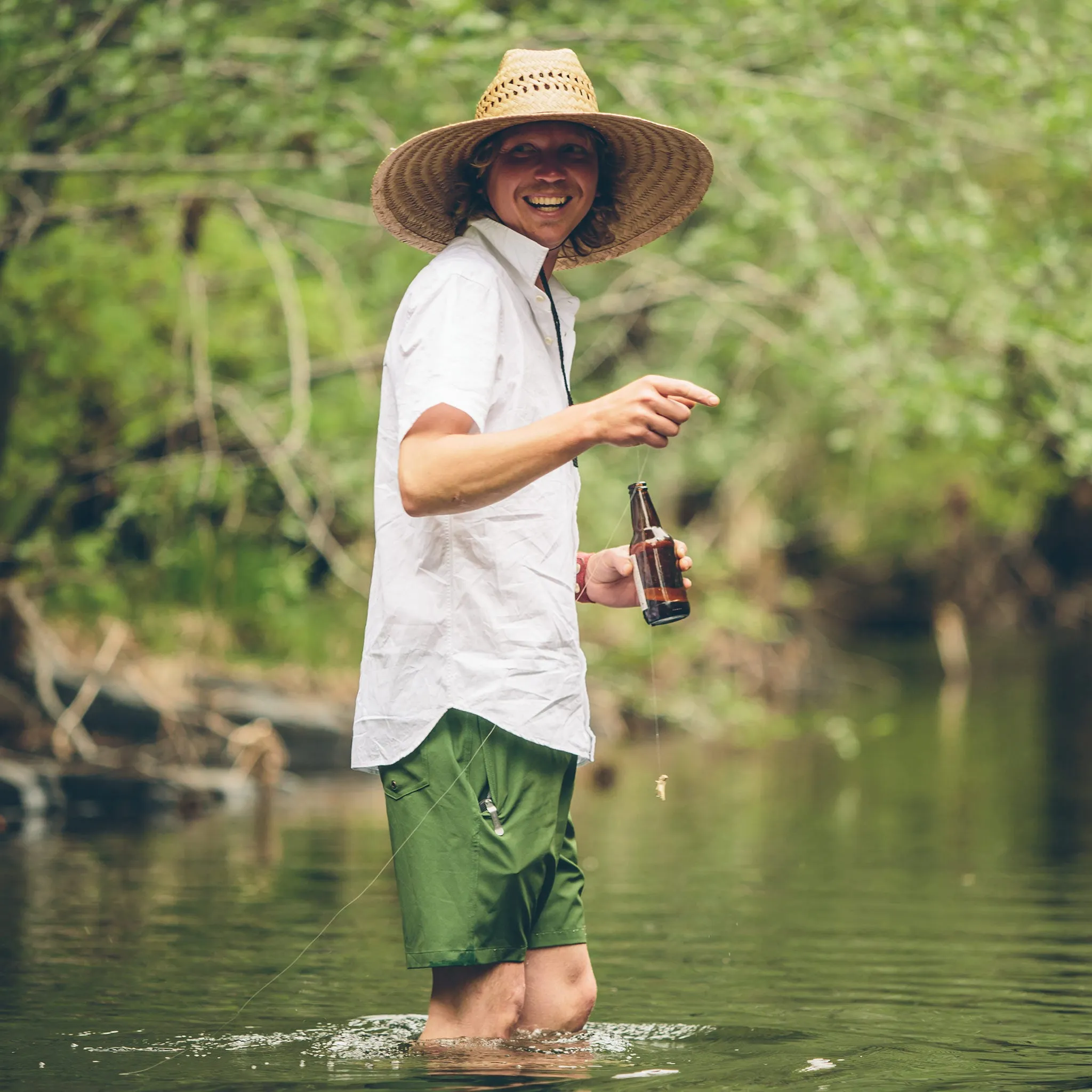 The Yuba Trunk in Olive Print