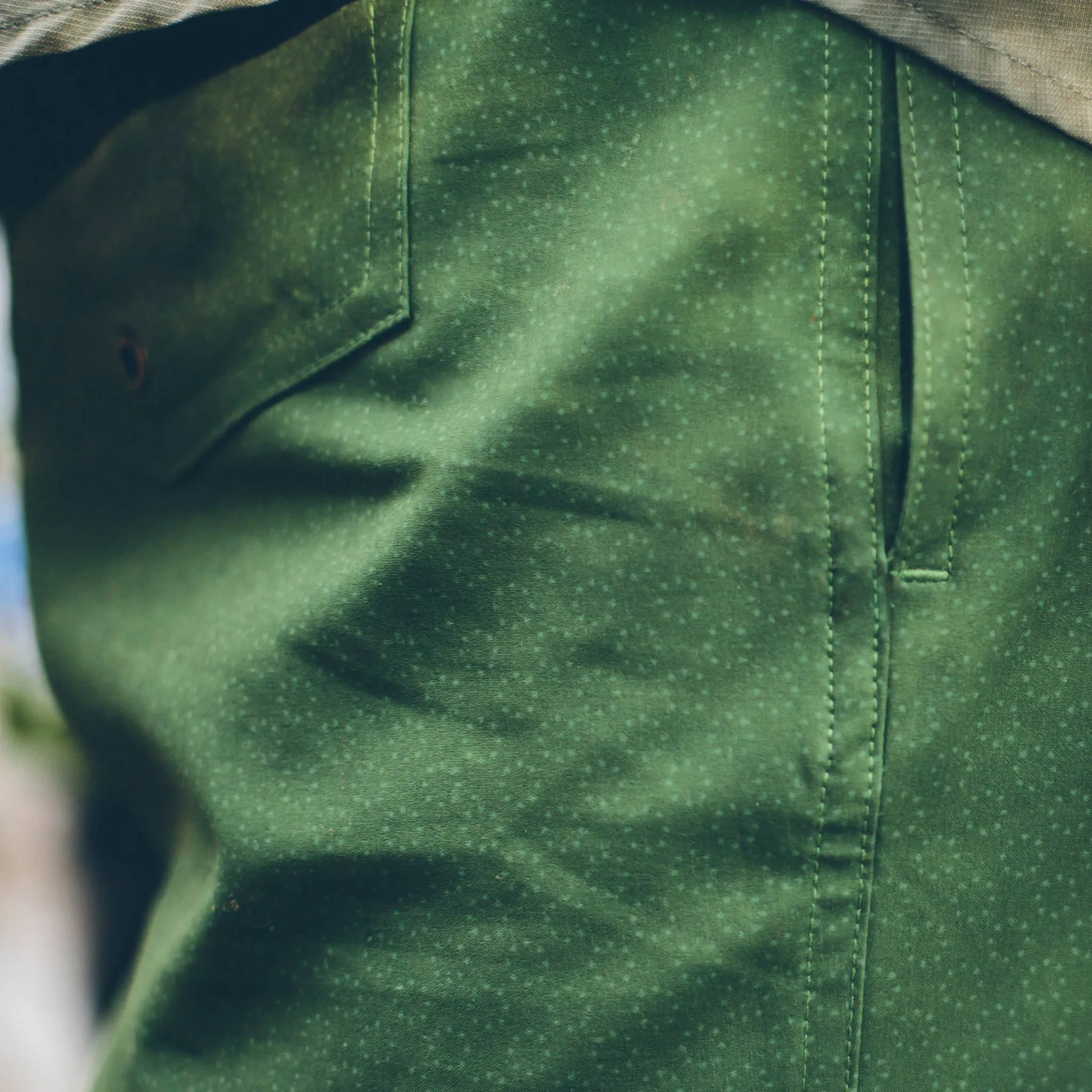 The Yuba Trunk in Olive Print